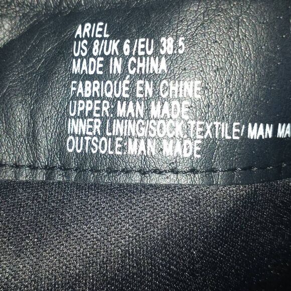 JUSTFAB BLACK ARIEL HEEL BOOTS SZ.8 GUC. - Picture 7 of 7